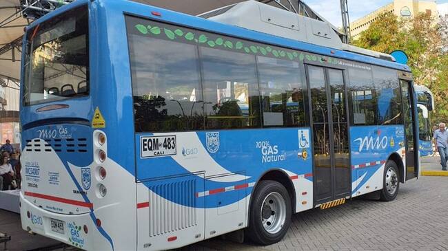Buses “ecoamigables” llegaron a Cali para reforzar la flota del MIO . Foto: Erika Rebolledo
