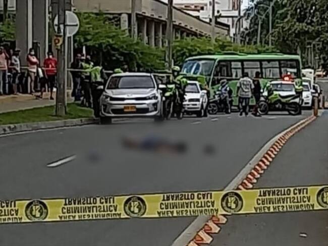 Los hechos se registraron en la Calle 48 con Carrera 96. Foto: Cortesía