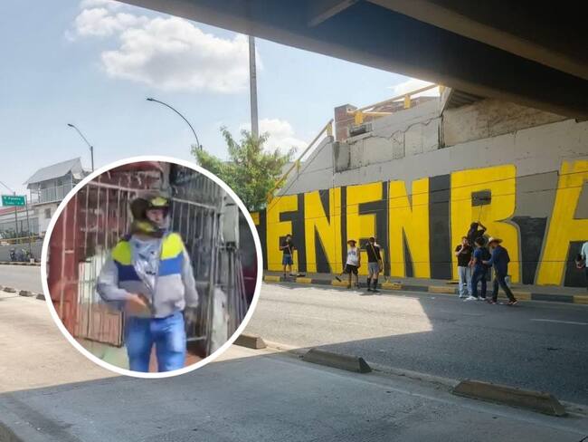 La Alcaldía anunció que los murales serán reemplazados una vez se logren acuerdos con los habitantes y comerciantes del sector. Foto: Cortesía.