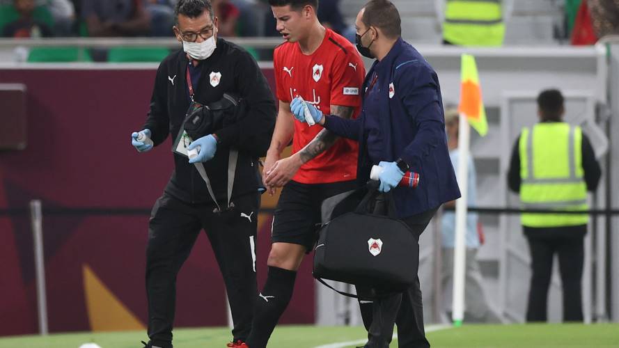 James Rodríguez en Al-Rayyan 2021. Crédito: Getty Images