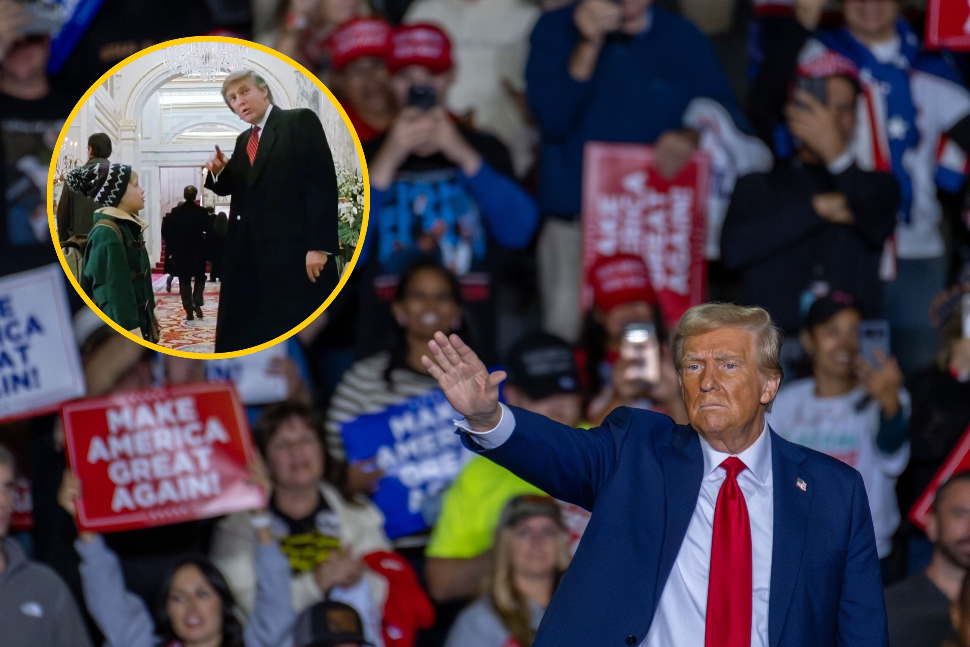 Donald J. Trump. (EFE/EPA/DAVID MUSE) // Donald Trump en 'Mi Pobre Angelito'