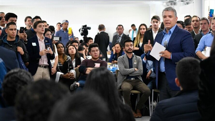 Gobierno diseñará política pública para la juventud . Foto: Presidencia