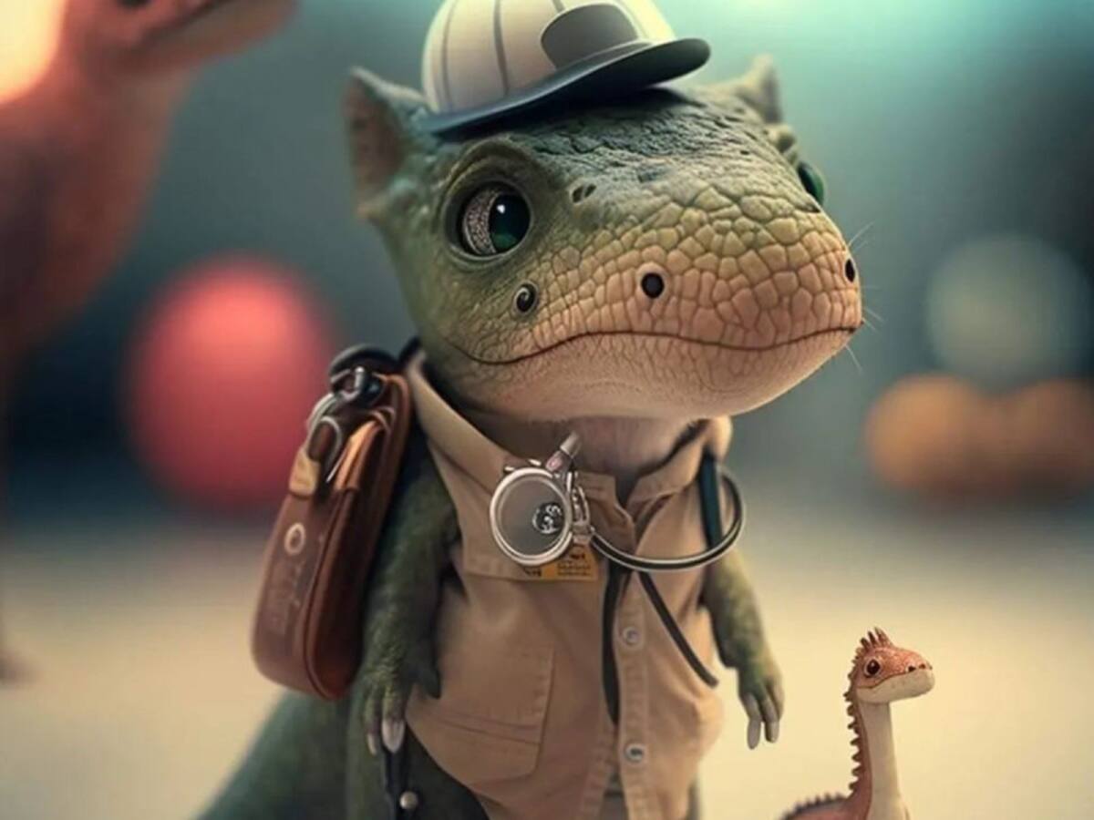 ¿Cómo crear un dinosaurio bebé con profesión? Pasos con inteligencia artificial