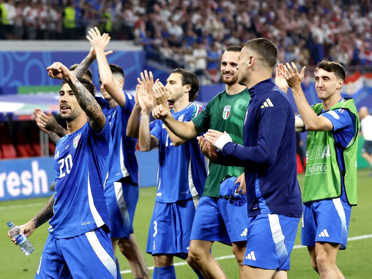 Italia empató 1-1 con Croacia sobre el final, aseguró su pase a los octavos de la Eurocopa