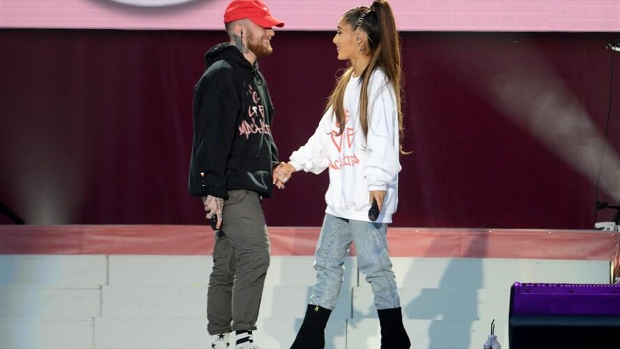 Ariana Grande y Mac Miller  . Foto: Getty Images