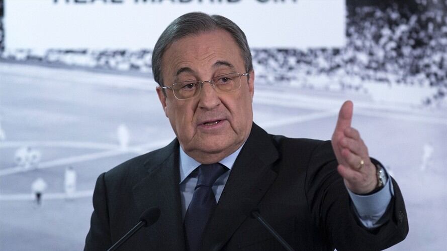 Florentino Pérez, presidente del Real Madrid y de la Superliga europea. Foto: Gonzalo Arroyo Moreno/Getty Images