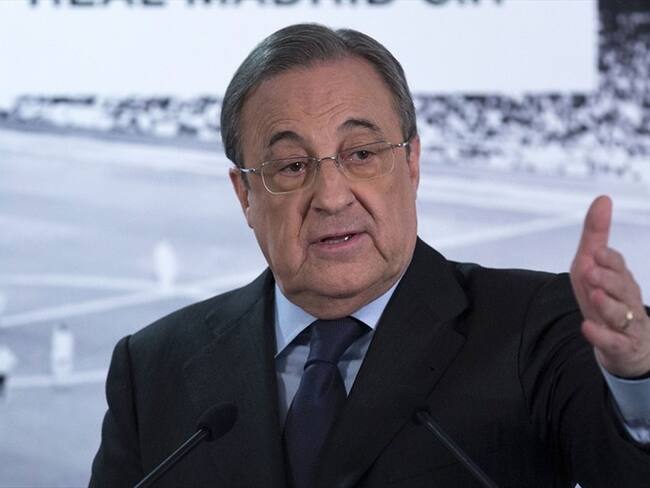 Florentino Pérez, presidente del Real Madrid y de la Superliga europea. Foto: Gonzalo Arroyo Moreno/Getty Images