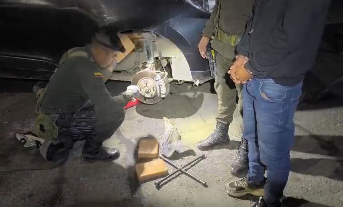 Cayó ‘narcocamioneta’ en Nariño. Foto: cortesía.