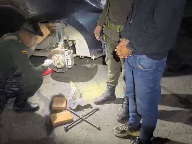 Cayó ‘narcocamioneta’ en Nariño. Foto: cortesía.