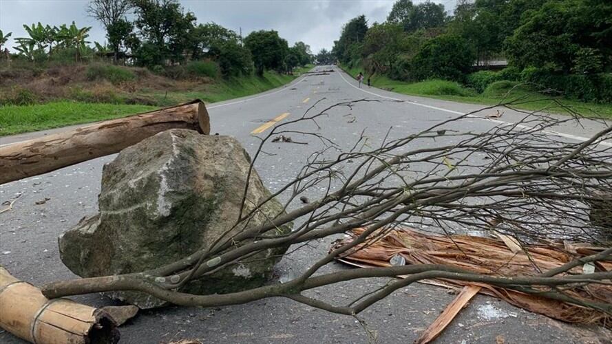 Presidente Duque cuestiona a la minga el bloqueo de la vía Panamericana. Foto: