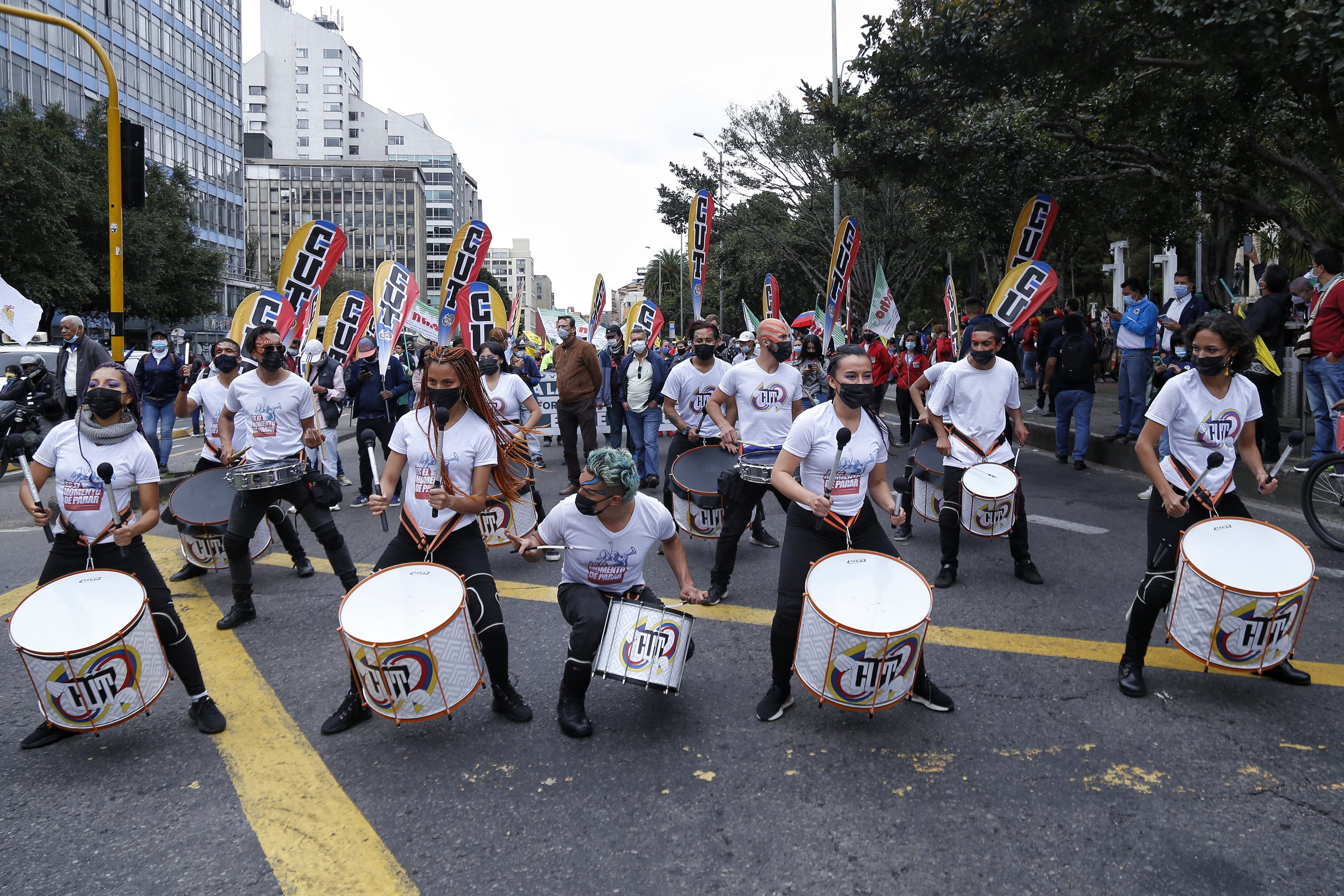 Bogotá. Septiembre 28 de 2021. Nueva jornada de movilizaciones a nivel nacional convocadas por el Comité de Paro. (Colprensa - Camila Díaz)