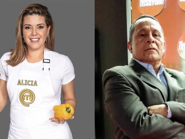 Lucho Díaz y Alicia Machado se van de MasterChef Celebrity. Foto: Colprensa/RCN-Instagram: @lucho.diaz_