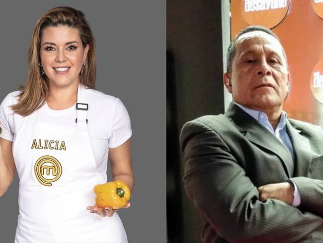 Lucho Díaz y Alicia Machado se van de MasterChef Celebrity. Foto: Colprensa/RCN-Instagram: @lucho.diaz_