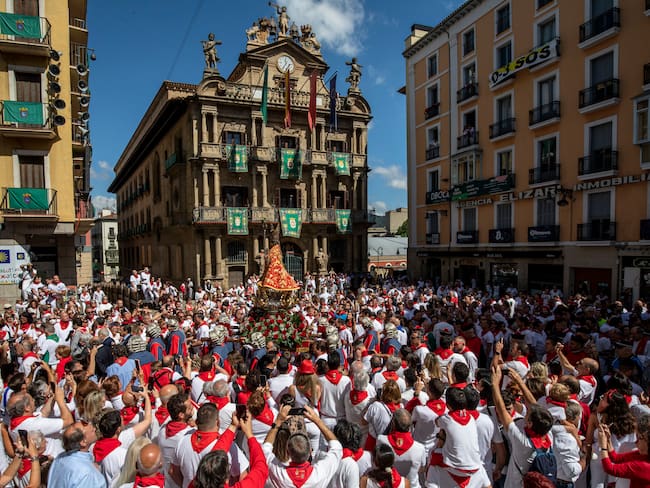 Cinco hospitalizados en el comienzo de las fiestas de San Fermín en Pamplona, España