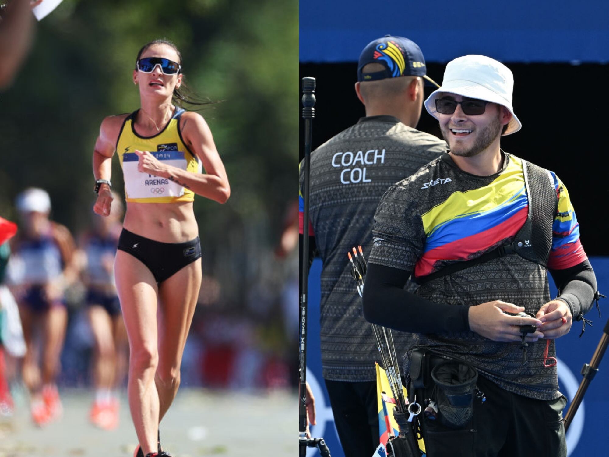 Lorena Arenas y Santiago Arcila. Foto: PUNIT PARANJPE/AFP/Michael Steele/Getty Images