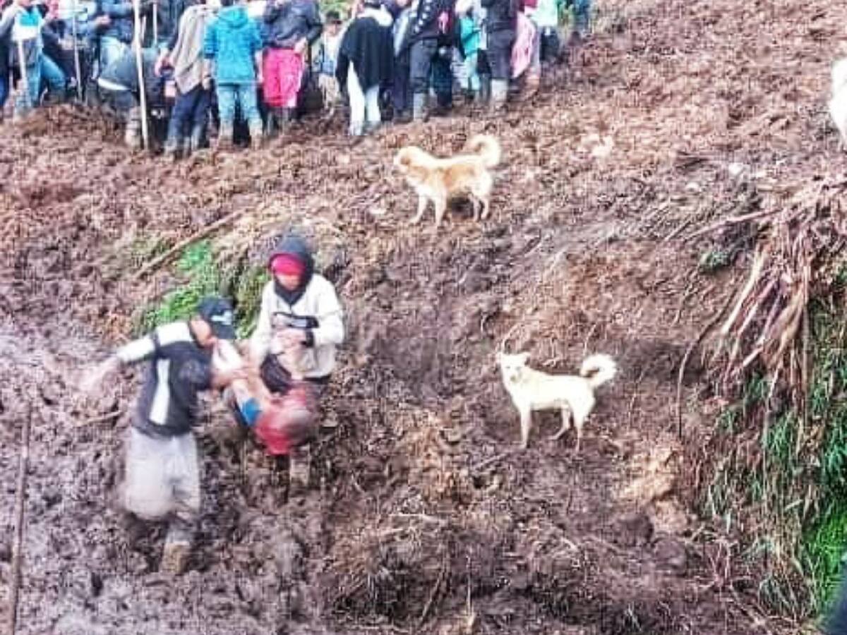 Ocho personas fallecieron en un deslizamiento de tierra en Páez Belalcázar, Cauca