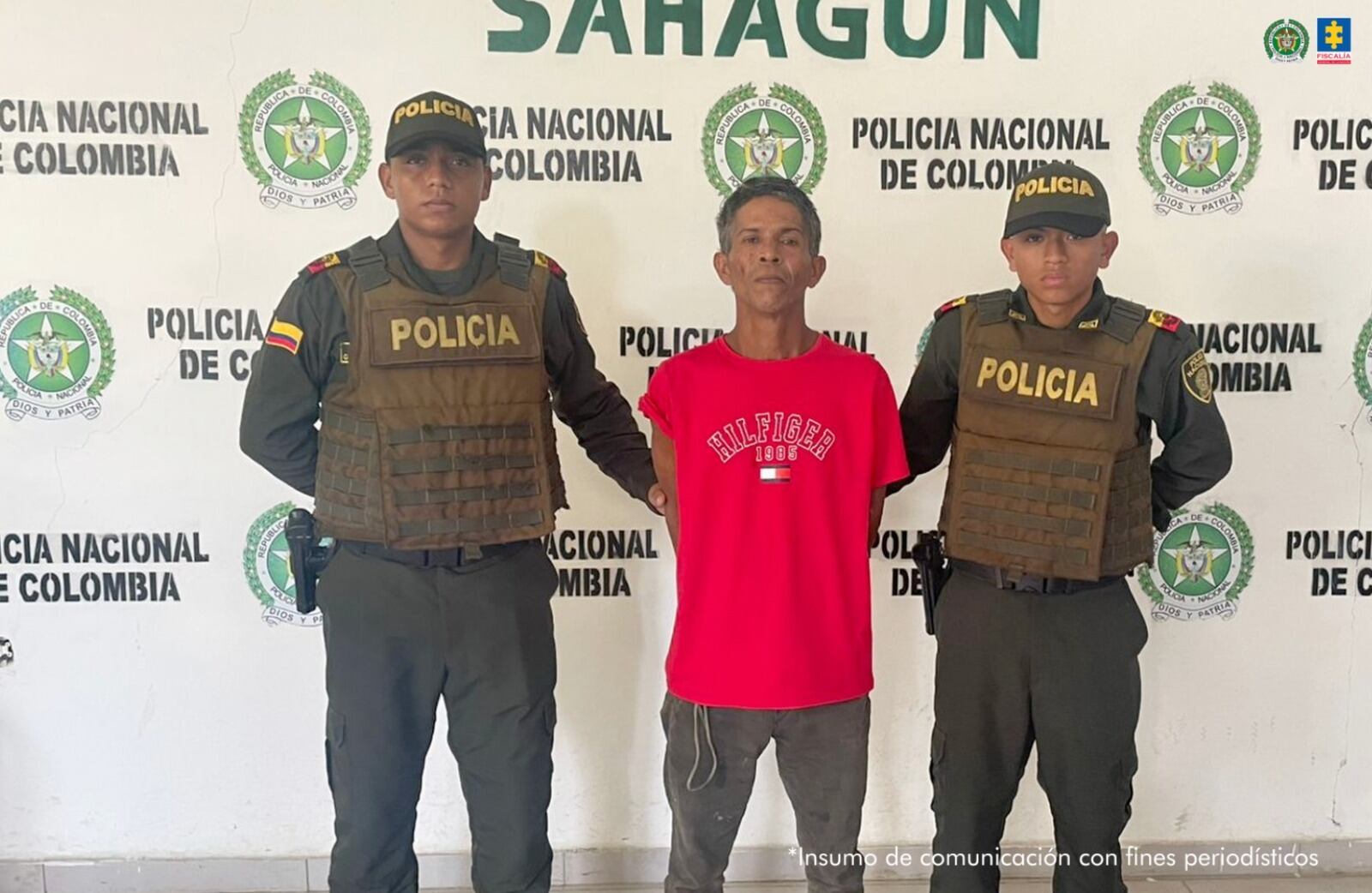A la cárcel extranjero señalado de asesinar a una mujer de 78 años en Sahagún, Córdoba. Foto: prensa Fiscalía.