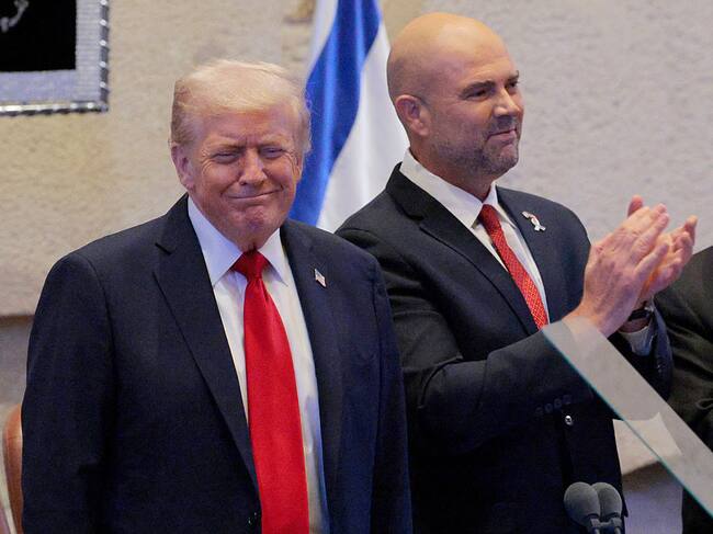 Donald Trump en el Knéset de Israel. (Photo by Chip Somodevilla/Getty Images)