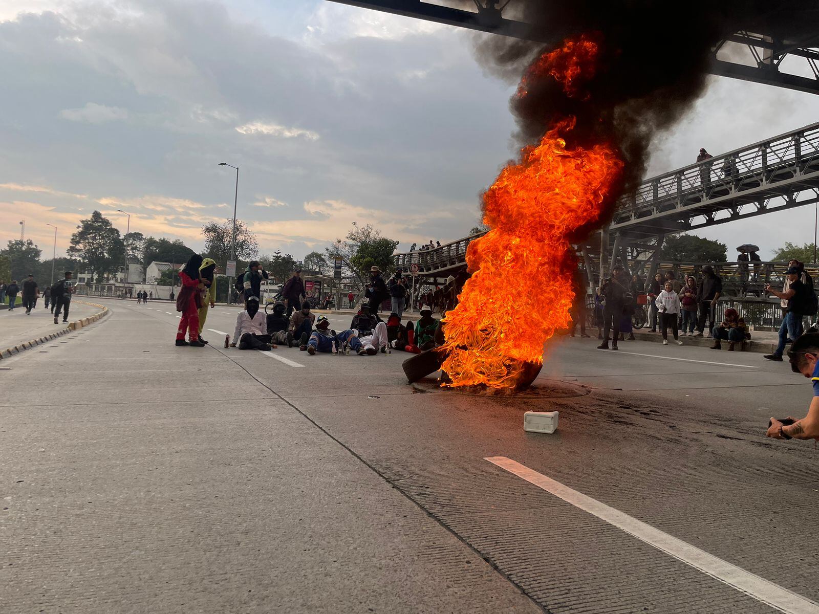 Manifestaciones en la Universidad Nacional.