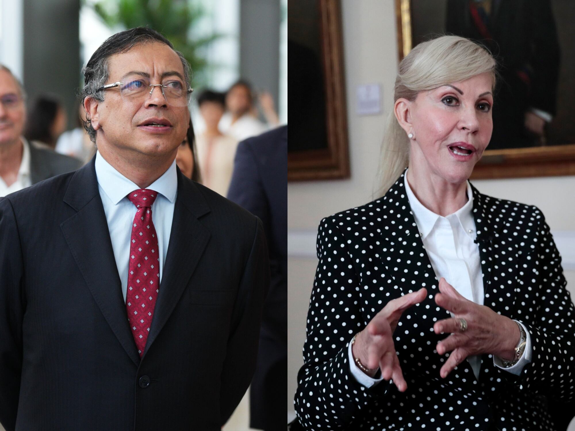 Gustavo Petro y Dilian Francisca Toro. Fotos; EFE.