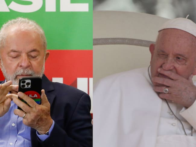 Presidente de Brasil, Lula da Silva, y papa Francisco. Foto: (Photo by Ricardo Moreira/Getty Images) / (Photo by Grzegorz Galazka/Archivio Grzegorz Galazka/Mondadori Portfolio via Getty Images)