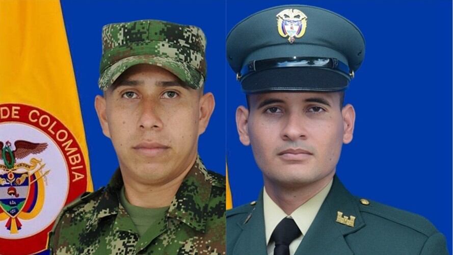 Militares asesinados en la zona del Catatumbo. Foto: Ejército Nacional