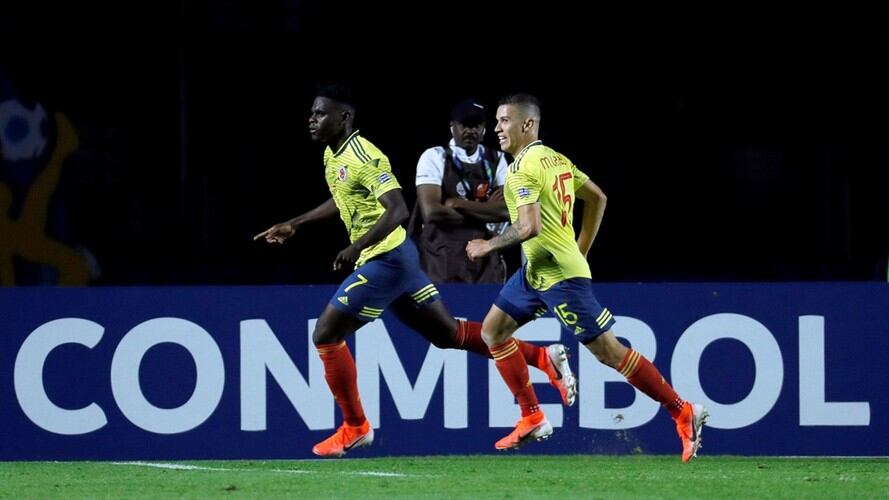 Colombia lidera la llave con 6 puntos seguida por Paraguay con 2, mientras que el campeón de Asia es tercero con 1. Foto: Agencia EFE