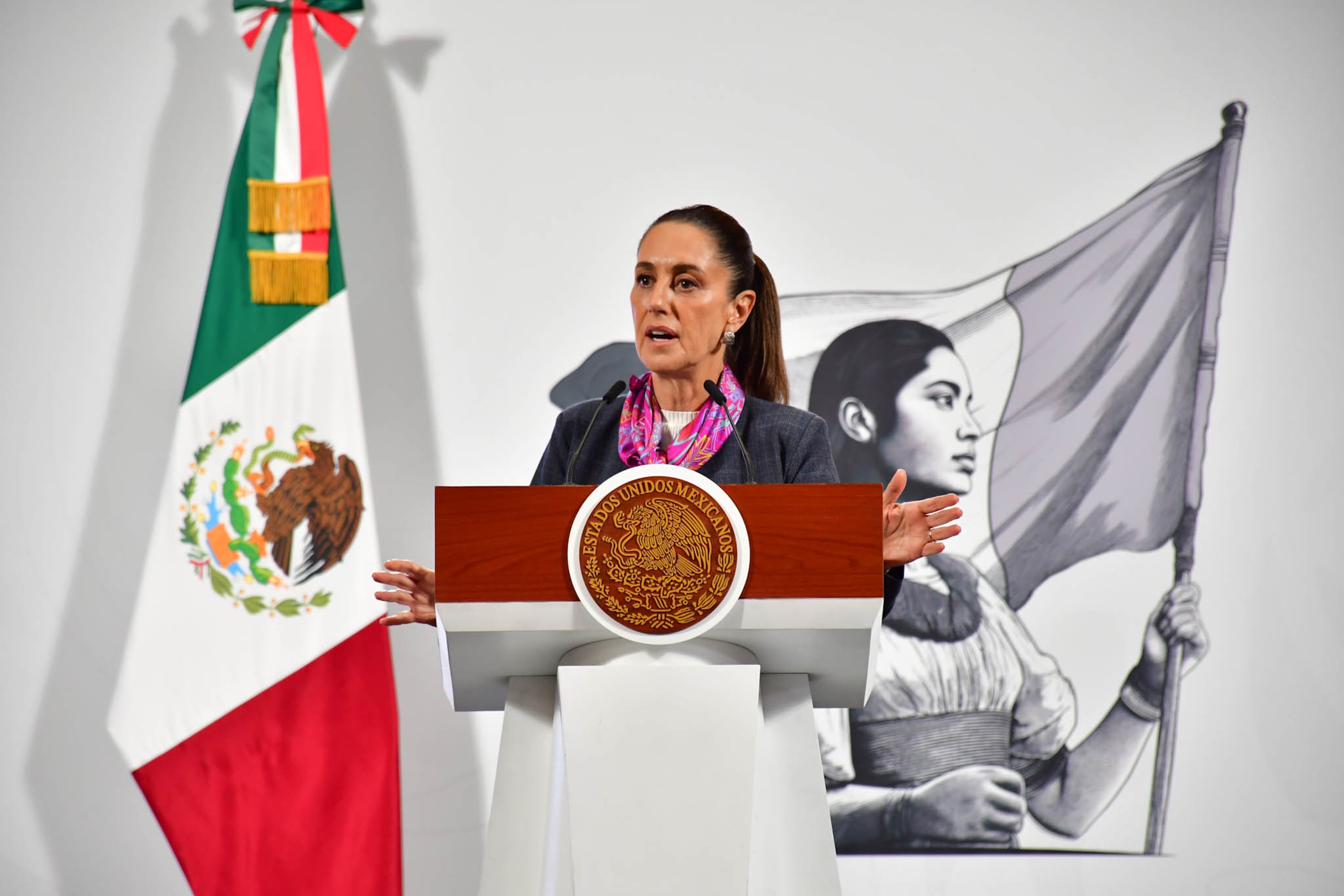 Presidente de México Claudia Sheinbaum. Foto: Johana Remigio/ObturadorMX/Getty Images