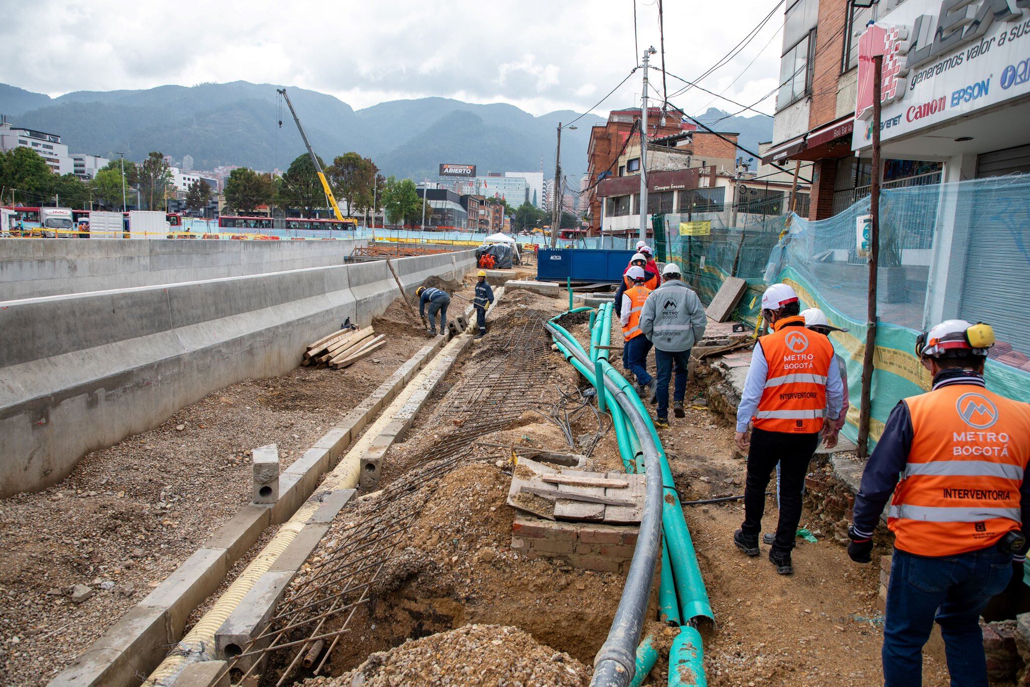 Obras de la Calle 72.
