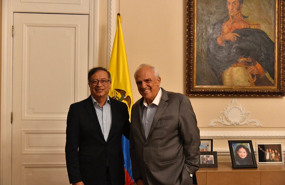 Presidente Gustavo Petro y expresidente Ernesto Samper
