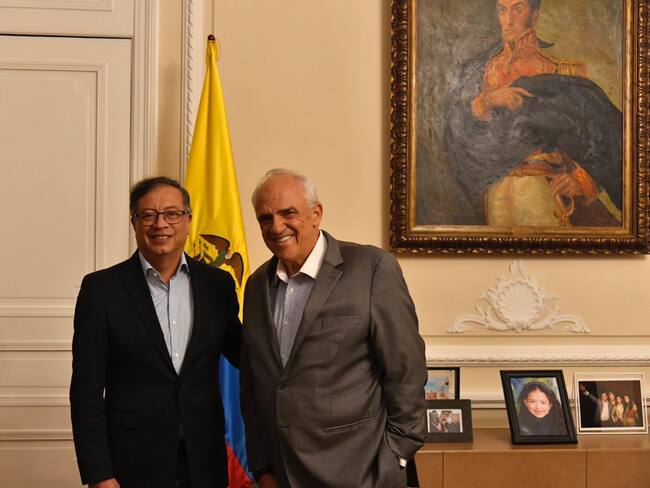 Presidente Gustavo Petro y expresidente Ernesto Samper