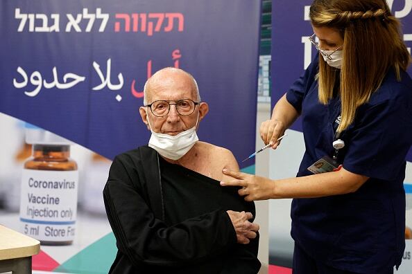 Israel aprueba la cuarta dosis contra el COVID-19 para mayores de 60 años. Foto: Getty