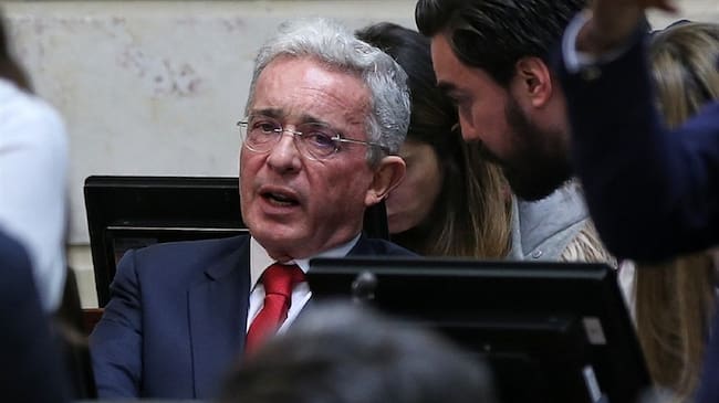 Expresidente de Colombia Álvaro Uribe Vélez. Foto: Colprensa - Camila Díaz