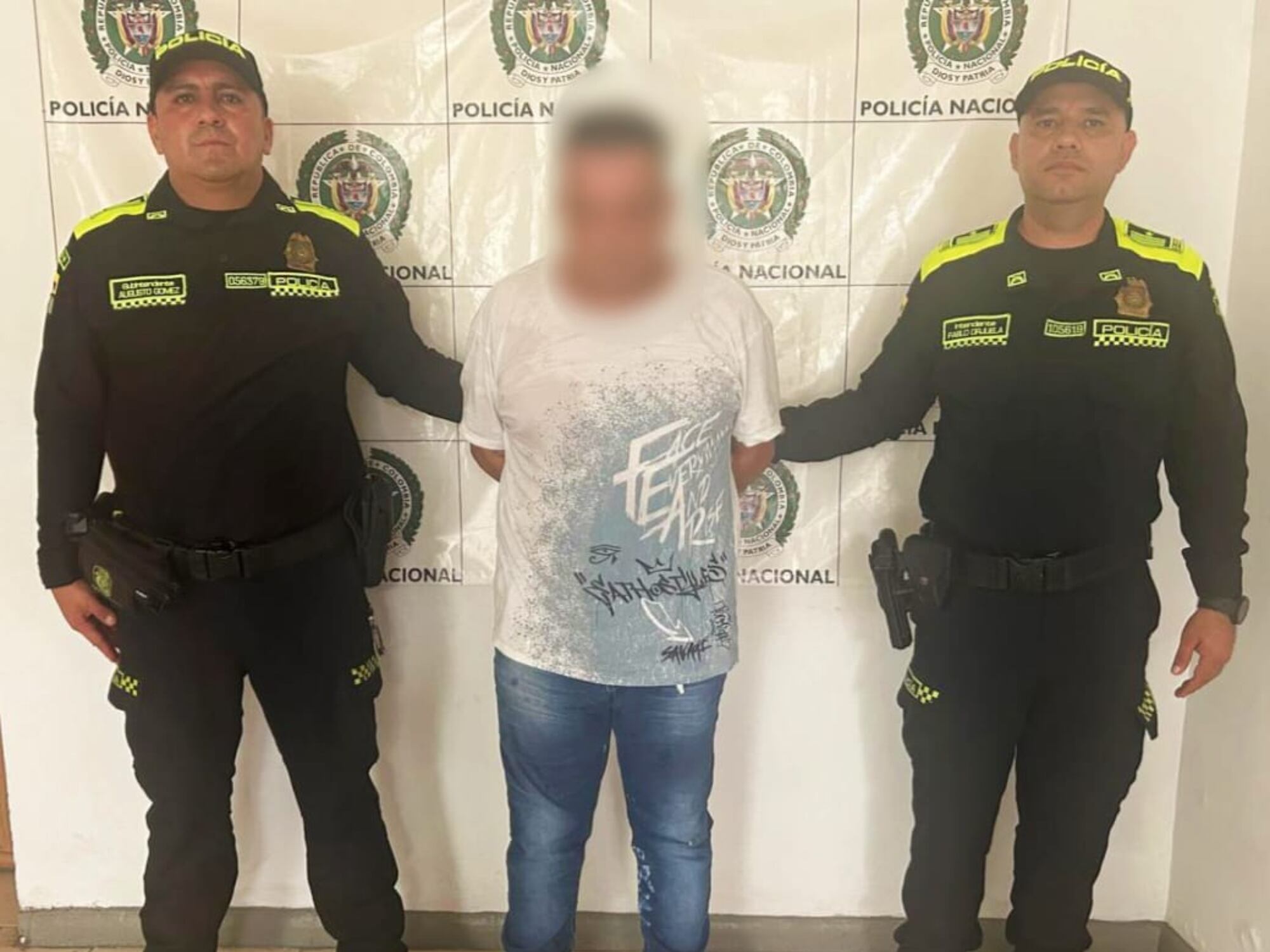 Captura de Captura de líder de una red de trata infantil. Foto: Departamento de Policía de Cundinamarca