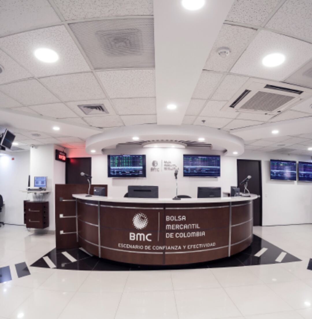 Oficina de la Bolsa Mercantil de Colombia. Foto: cortesía BMC