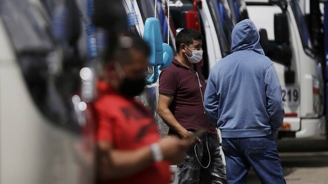 Paro camionero en Cartagena. Foto: Colprensa