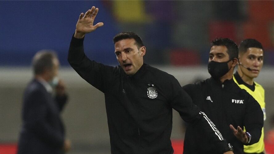 Lionel Scaloni, técnico de la selección argentina de fútbol. Foto: AGUSTIN MARCARIAN/POOL/AFP via Getty Images