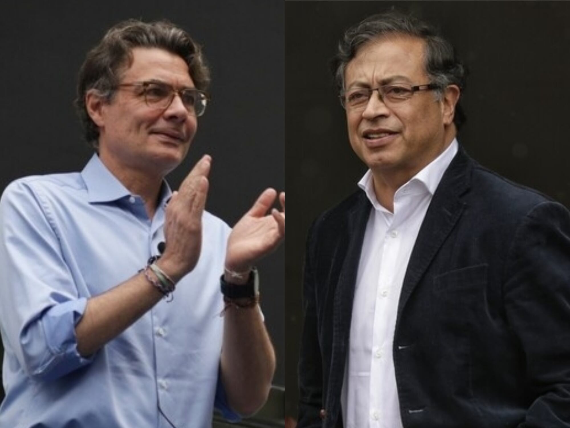 Alejandro Gaviria y Gustavo Petro. Foto: Colprensa - Álvaro Tavera / Camila Díaz