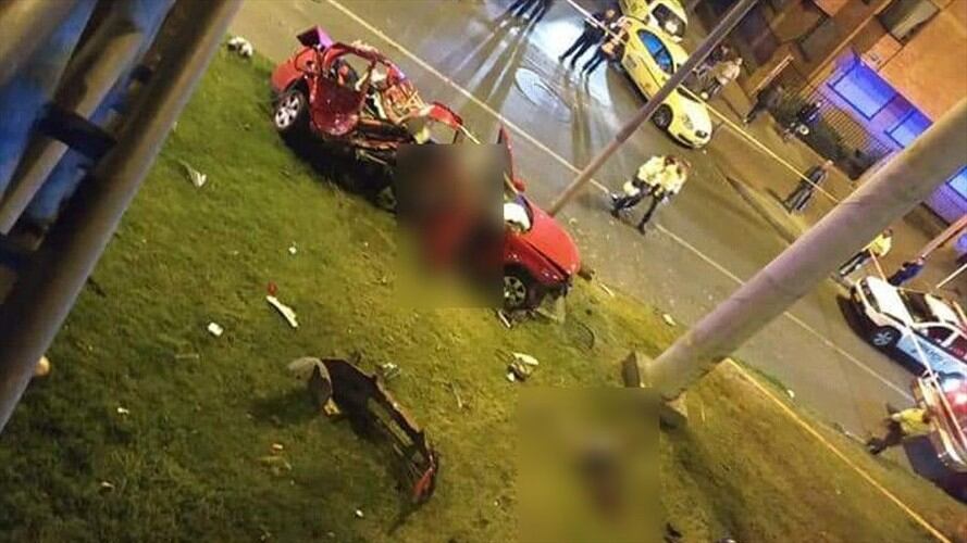 En el lugar murieron dos hermanas de 23 y 24 años que salían de la celebración de un grado y uno de los heridos murió de camino a un centro hospitalario. Foto: Cortesía