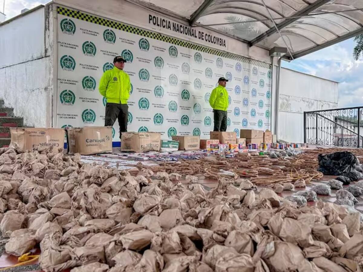 Incautan casi media tonelada de pólvora en Dosquebradas