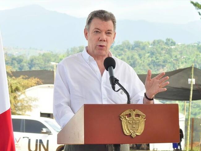 Juan Manuel Santos, presidente de la República. Foto: Colprensa
