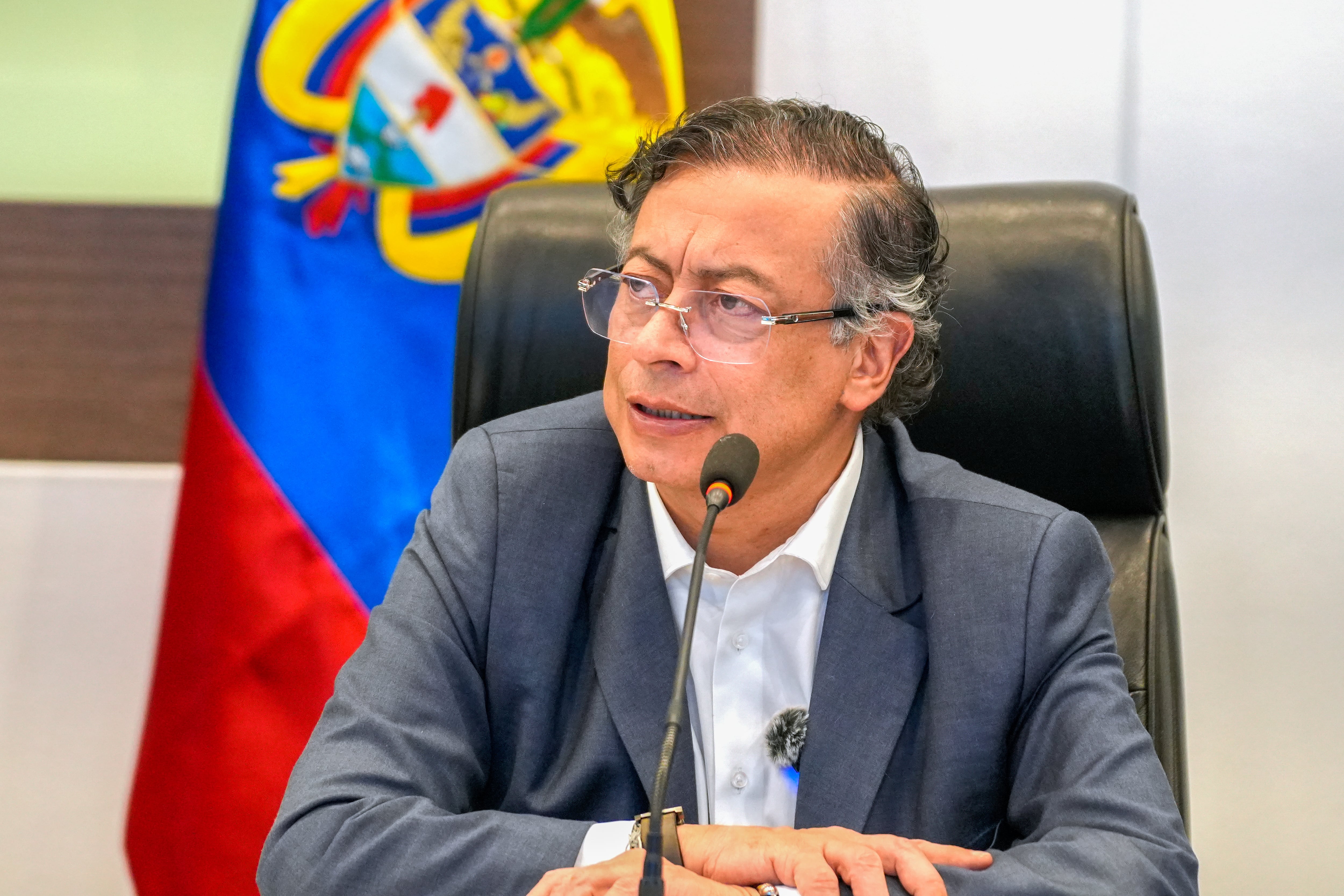 Presidente de Colombia, Gustavo Petro. Foto: EFE.