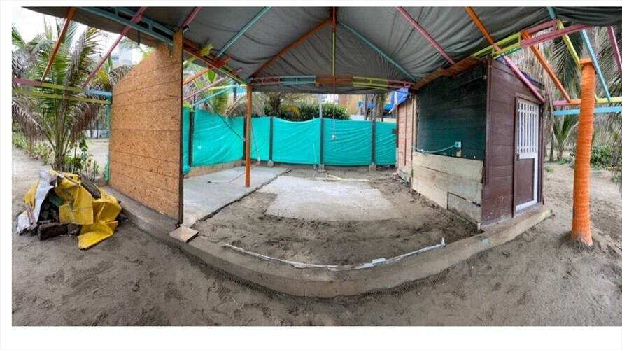 La Dimar ya conceptuó que las obras ocupan zona de bajamar y que debe intervenir en esto la Alcaldía Local 2. Foto: Cortesía