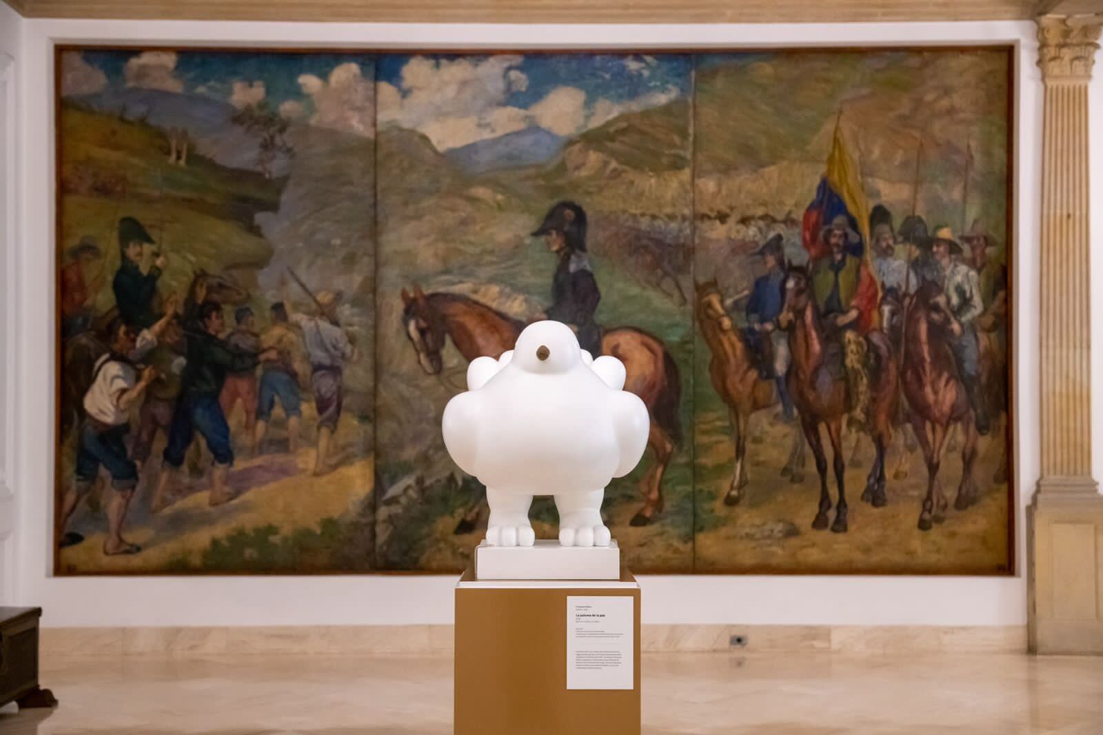 Paloma de la paz. Foto: secretaria general del Gobierno Petro