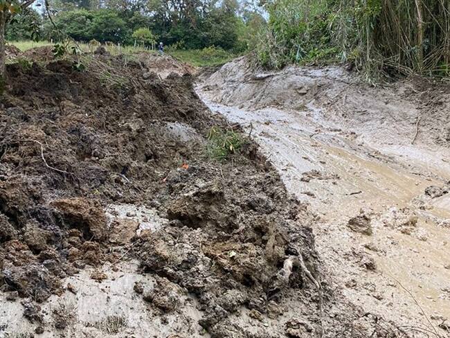 La vía completa tres días con cierre total.. Foto: Suministrada