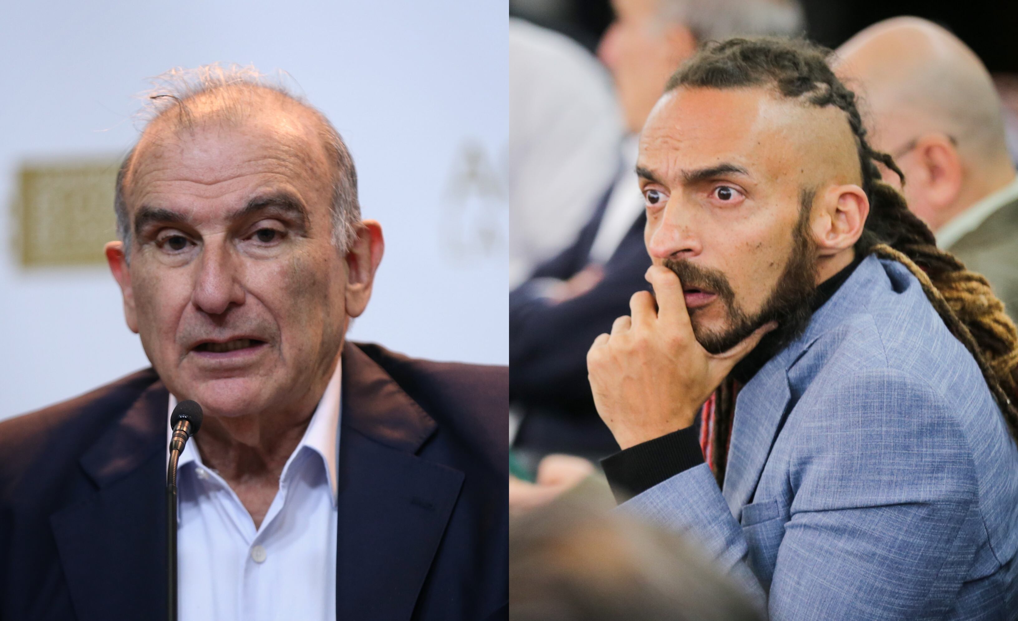 Senador Humberto de la Calle y representante Daniel Carvalho. Fotos: Colprensa.