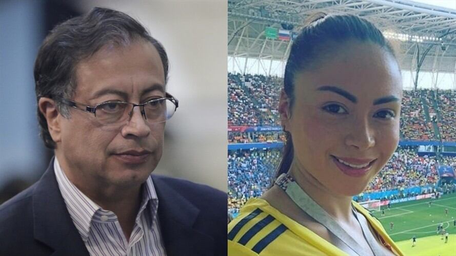 Gustavo Petro y Daneidy Barrera 'Epa Colombia'. Foto: Colprensa - Sergio Acero / Colprensa