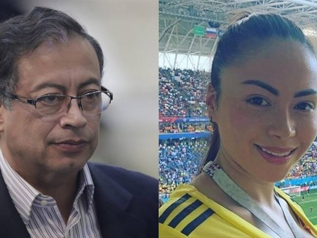 Gustavo Petro y Daneidy Barrera 'Epa Colombia'. Foto: Colprensa - Sergio Acero / Colprensa