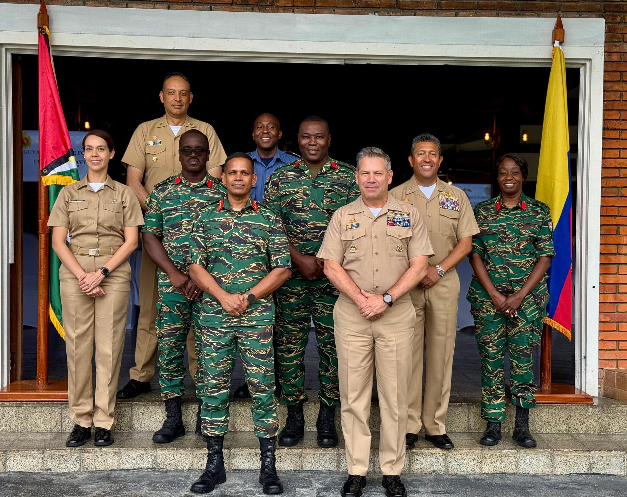 Visita oficial a Guyana del comandante de la Armada de Colombia. Foto: X @COMANDANTE_ARC