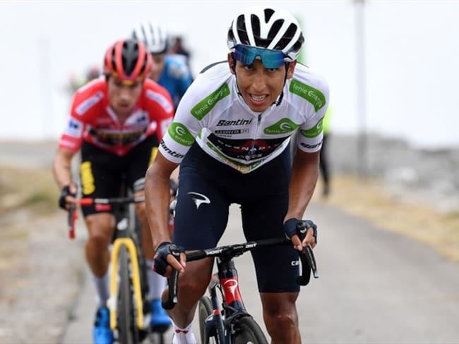 Ciclista colombiano Egan Bernal en la etapa 18 de la Vuelta a España. Foto: Tim de Waele/Getty Images